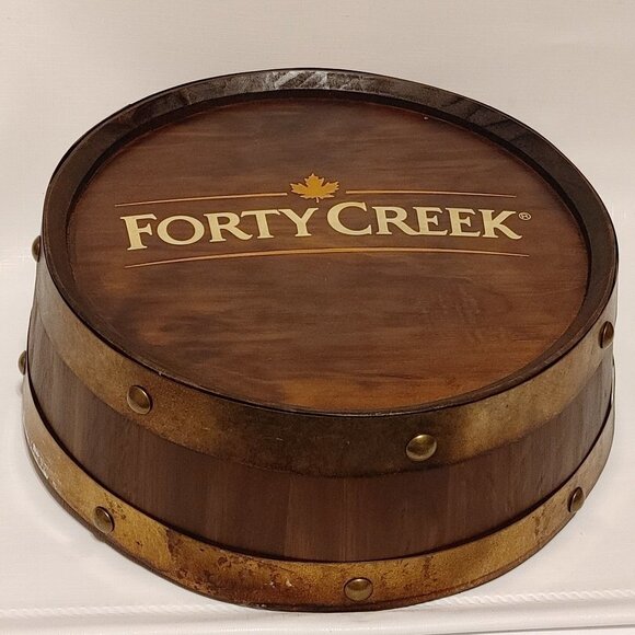 HTF Forty Creek Distillery Barrel Top SIGN Wall Hanging Decor Canadian Whisky - Picture 1 of 7